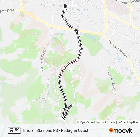 59 Bus Line Map
