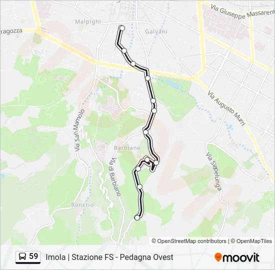 59 Bus Line Map