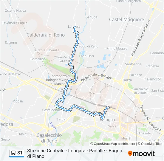 81 Bus Line Map