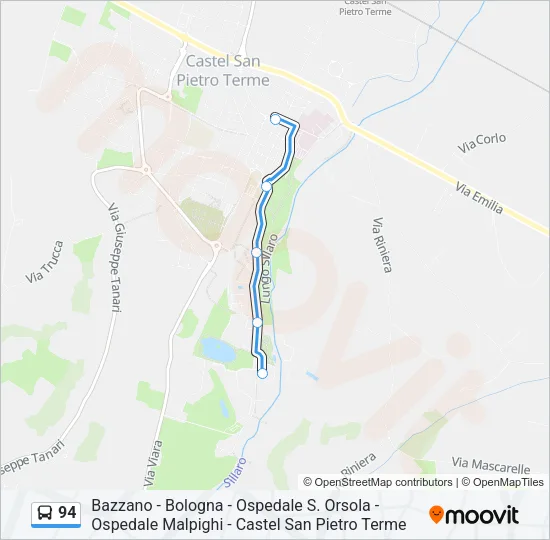 94 Bus Line Map