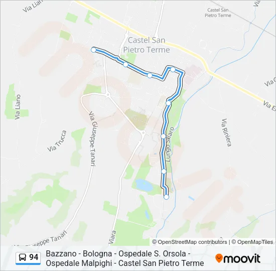 94 Bus Line Map