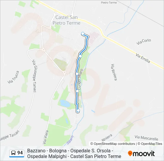 94 Bus Line Map