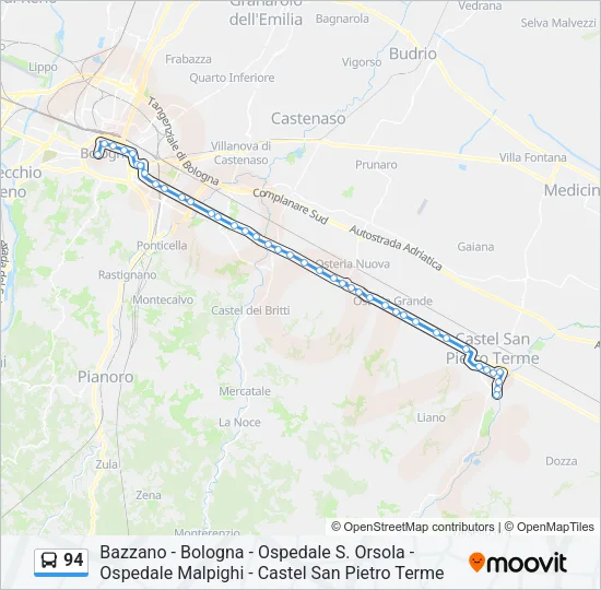 94 Bus Line Map