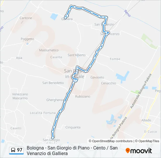 97 Bus Line Map
