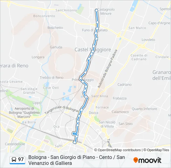 97 Bus Line Map