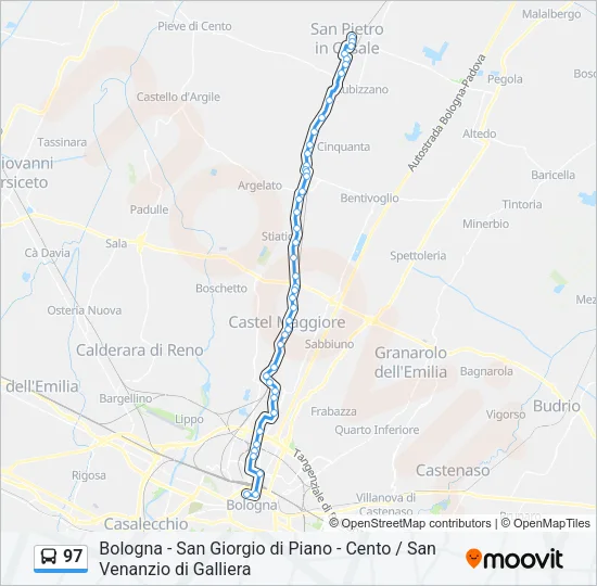 97 Bus Line Map