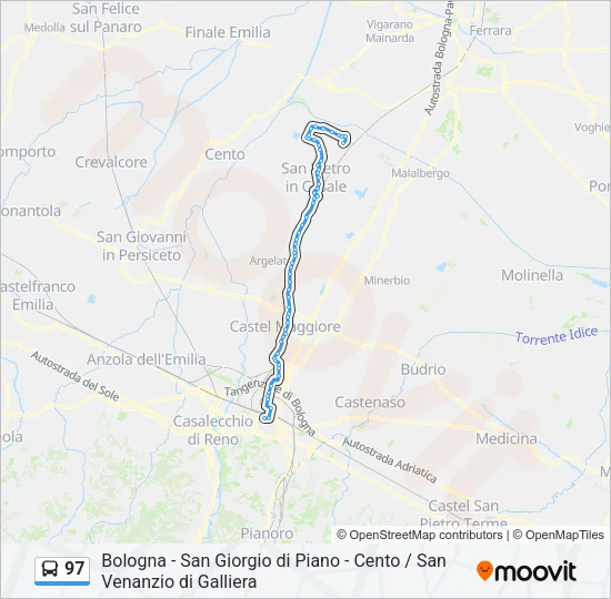 97 Bus Line Map