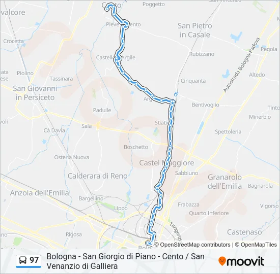 97 Bus Line Map