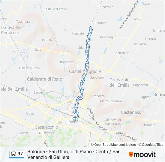 97 Bus Line Map