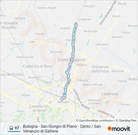 97 Bus Line Map
