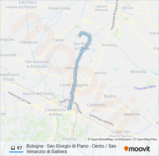 97 Bus Line Map
