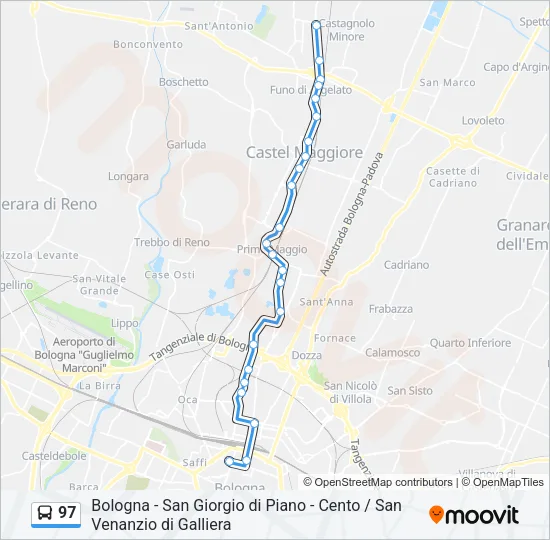 97 Bus Line Map