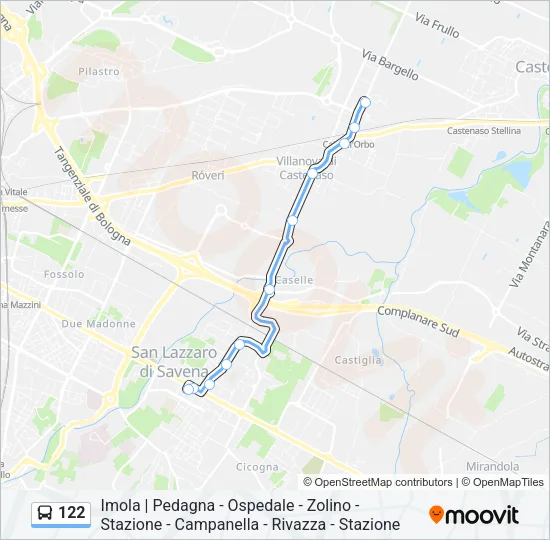122 Bus Line Map