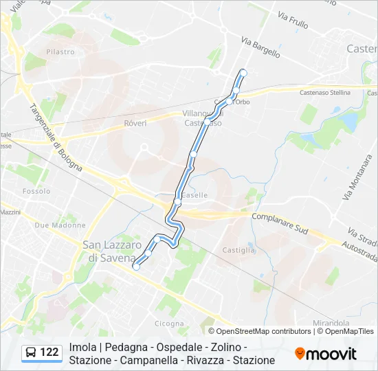 122 Bus Line Map