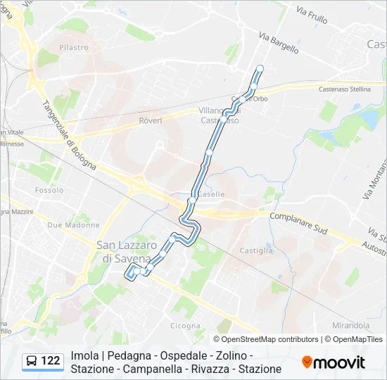 122 Bus Line Map