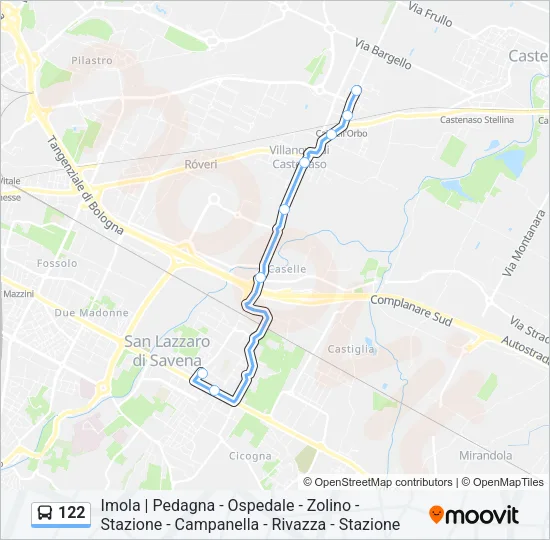 122 Bus Line Map