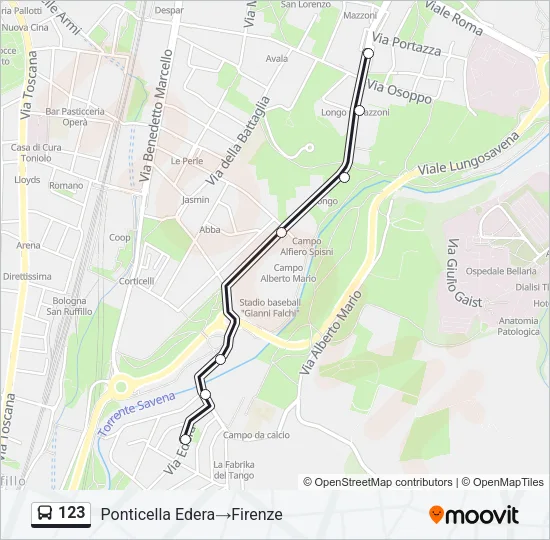 123 Bus Line Map