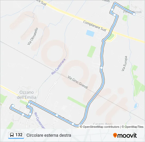 132 Bus Line Map