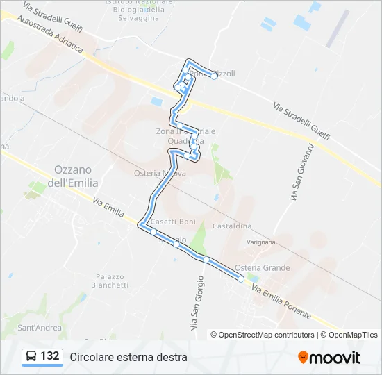 132 Bus Line Map