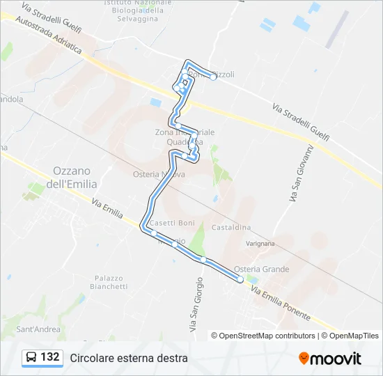 132 Bus Line Map