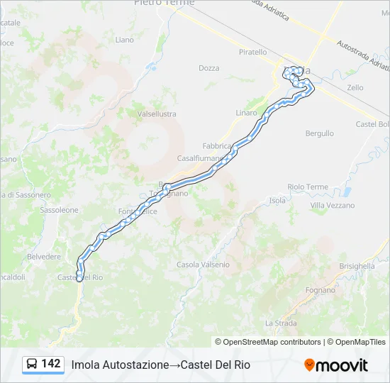 142 Bus Line Map