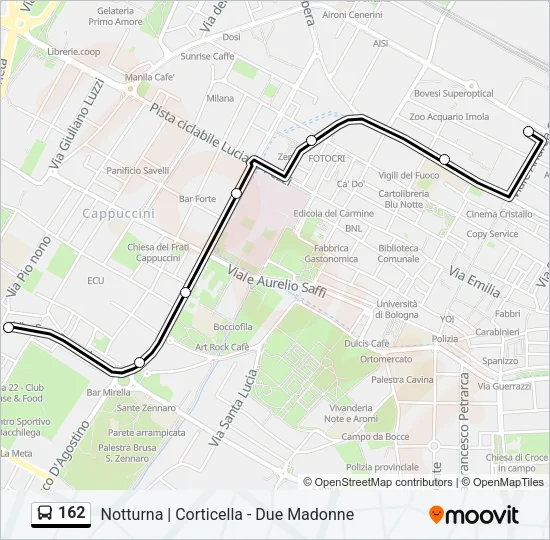 162 Bus Line Map