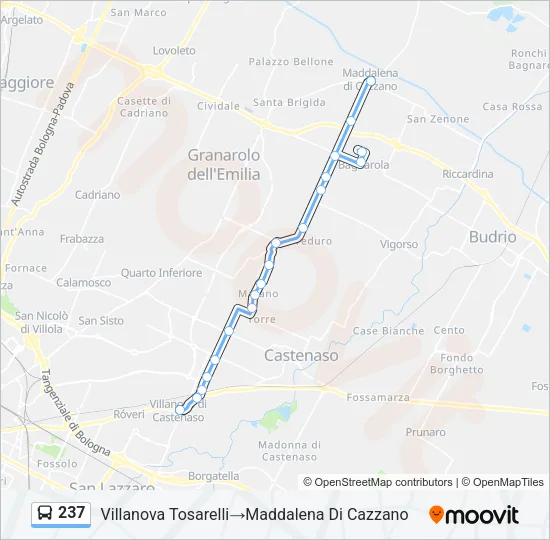 237 Bus Line Map