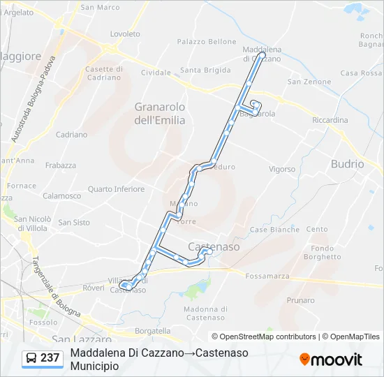 237 Bus Line Map