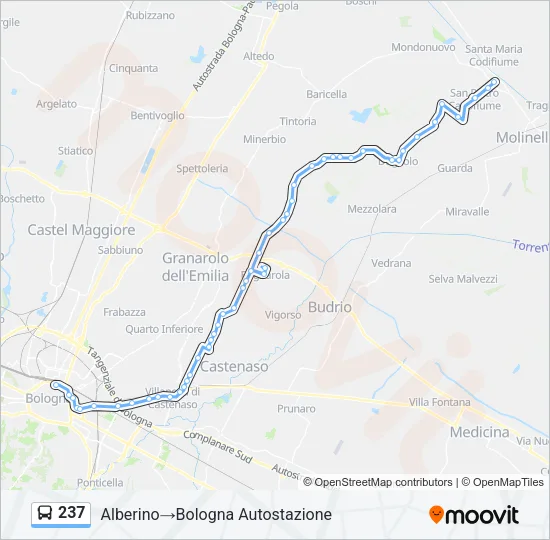 237 Bus Line Map