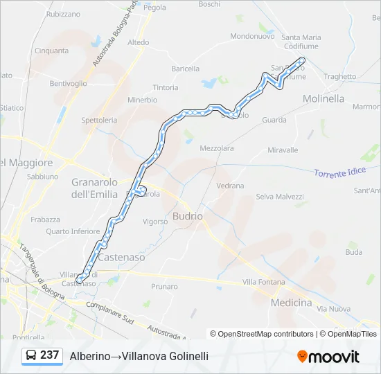 237 Bus Line Map