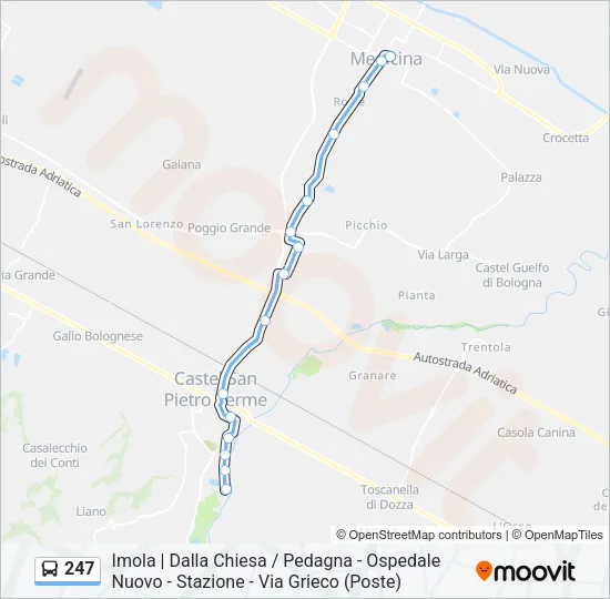 247 Bus Line Map