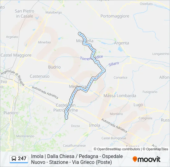 247 Bus Line Map