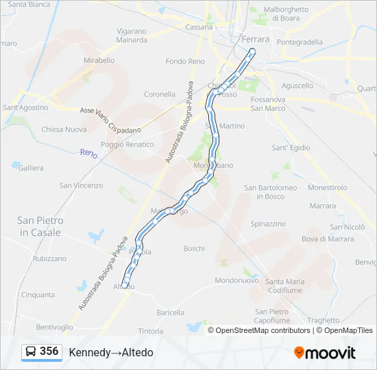 356 Bus Line Map