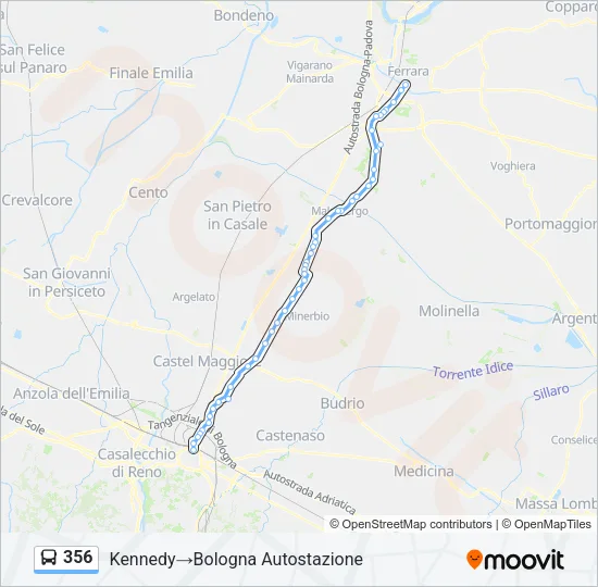 356 Bus Line Map
