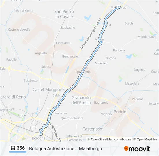 356 Bus Line Map