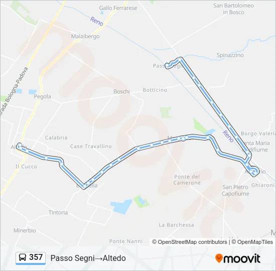 357 Bus Line Map