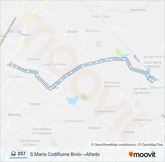357 Bus Line Map