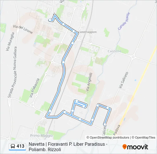 413 Bus Line Map