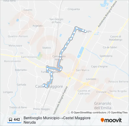 442 Bus Line Map