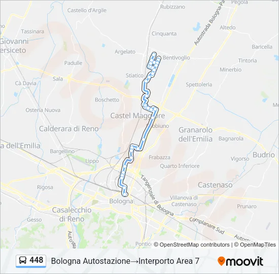 448 Bus Line Map
