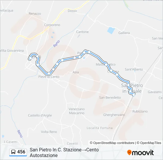 456 Bus Line Map