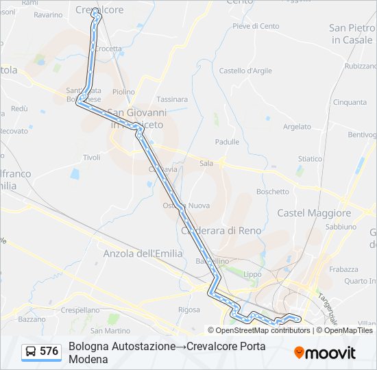 576 bus Line Map