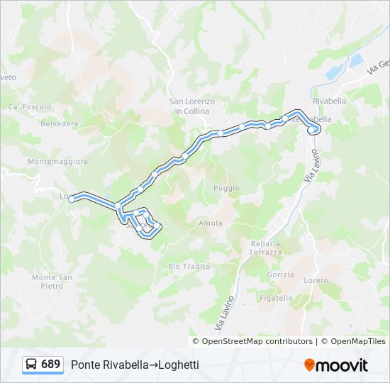 689 bus Line Map