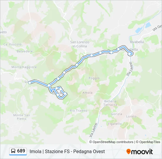 689 Bus Line Map