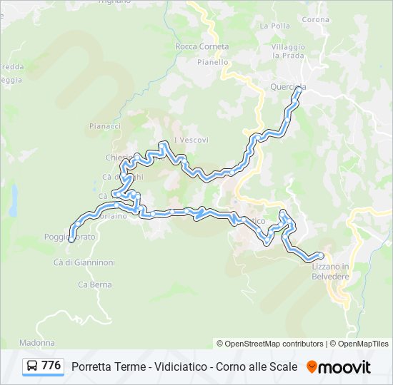 776 bus Line Map