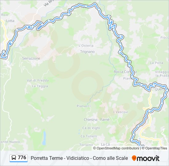 776 bus Line Map