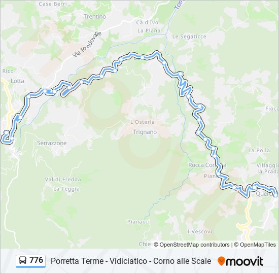 Percorso linea bus 776