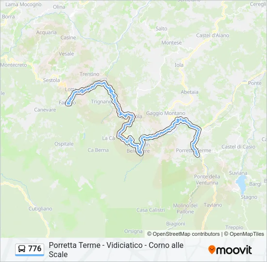 776 Bus Line Map