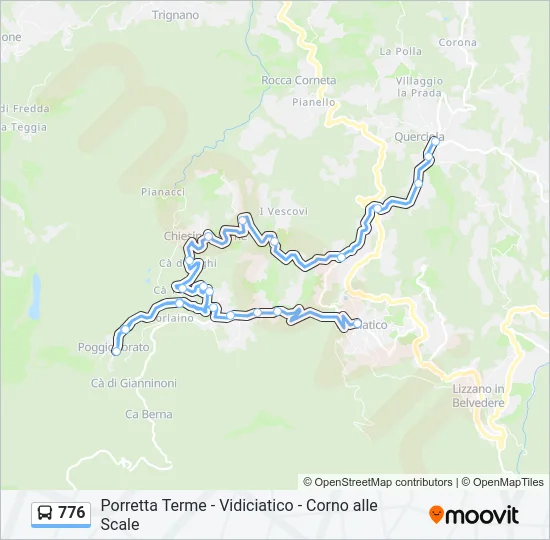 776 Bus Line Map