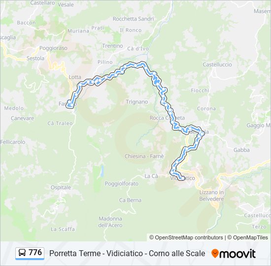 776 bus Line Map